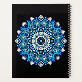 Blaues Mandala-Muster-Schürze Boho-Blumen-Dekor  Planer