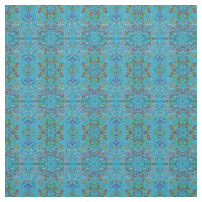 Blaues Marmormalerei-Muster-Gewebe Stoff (Muster)