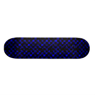 Blaues Marmorschachbrett Skateboard