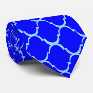 Blaues marokkanisches Design Krawatte
