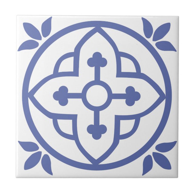 Blaues marokkanisches Kacheln 3 (Vorderseite)