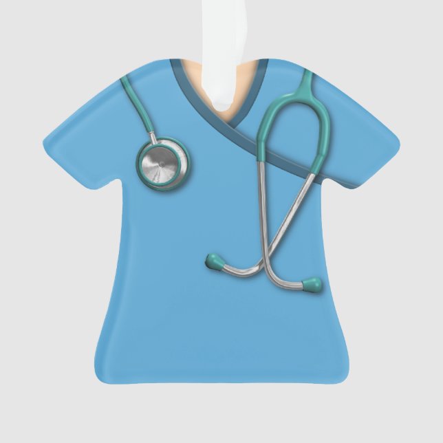 Blaues medizinisches scheuert sich ornament (Vorderseite)