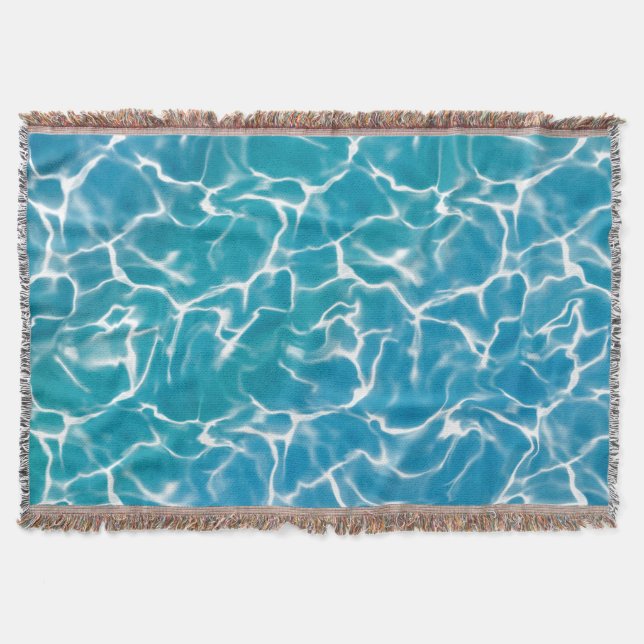 Blaues Meer Decke (Vorderseite)