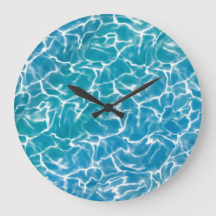 Blaues Meer* Große Wanduhr