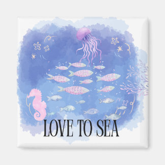 Blaues Meer Magnet