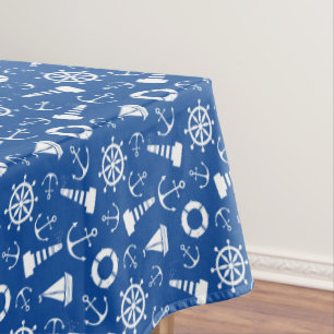 Blaues Meer Muster Tischdecke