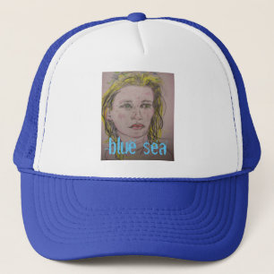 Blaues Meer Truckerkappe