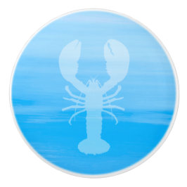 Blaues Meerwasser mit Hummer Keramikknauf