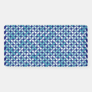 Blaues Metaball-Muster Banner