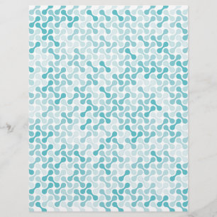 Blaues Metaball-Muster Flyer