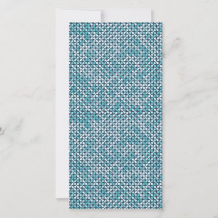 Blaues Metaball-Muster Karte