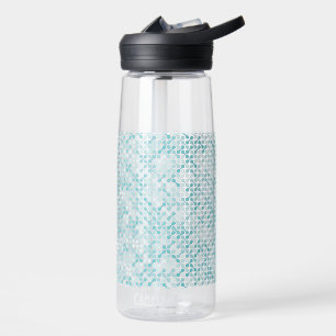 Blaues Metaball-Muster Trinkflasche