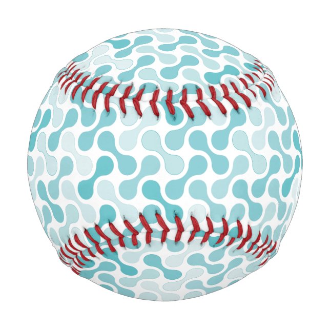 Blaues Metabolmuster Baseball (Vorderseite)