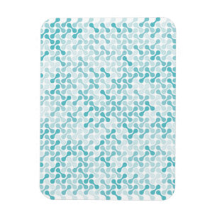 Blaues Metabolmuster Magnet