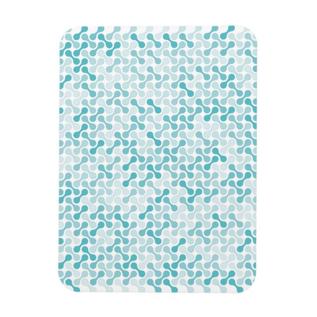 Blaues Metabolmuster Magnet (Vertikal)