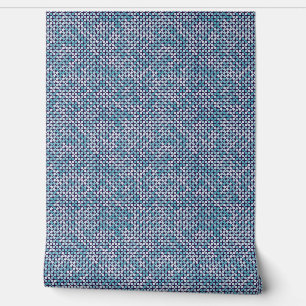 Blaues Metabolmuster Tapete