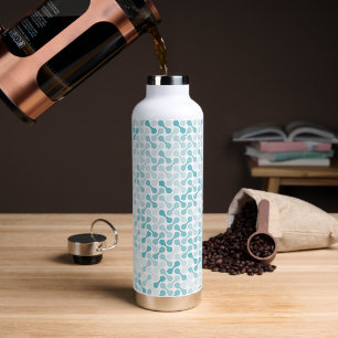 Blaues Metabolmuster Trinkflasche