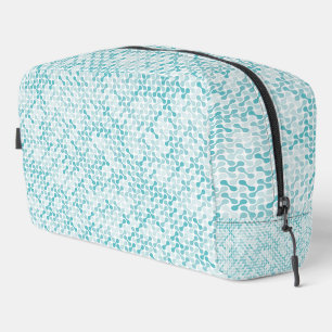 Blaues Metabolmuster Waschbeutel