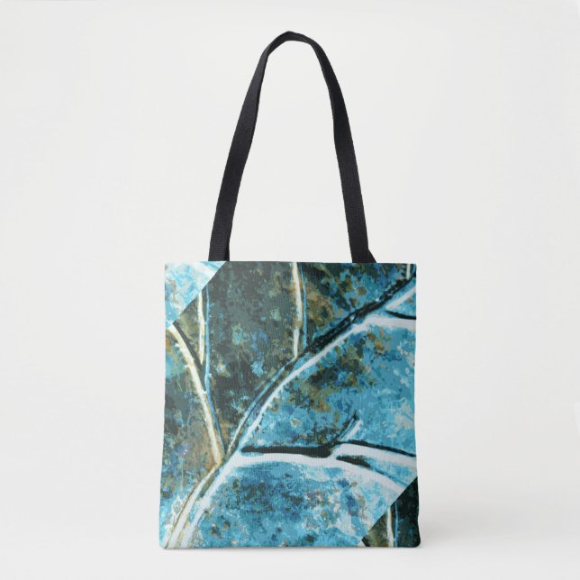 blaues Metallblatmuster (Vorderseite)