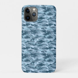 Blaues militärisches pixeliges Tarnmuster Case-Mate iPhone Hülle