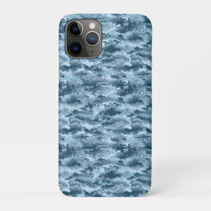 Blaues militärisches pixeliges Tarnmuster Case-Mate iPhone Hülle
