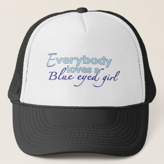 Blaues mit Augen Mädchen Truckerkappe