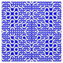 Blaues Mittelalter Modernes Print Stoff