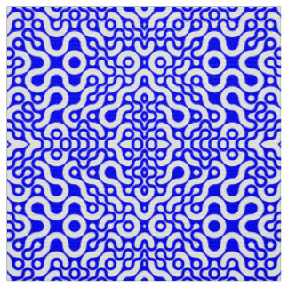Blaues Mittelalter Modernes Print Stoff