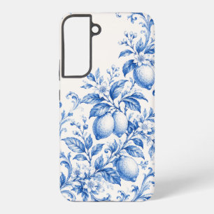 Blaues Mittelmeer-Zitronen-Toile-Handyhülle Samsung Galaxy Hülle