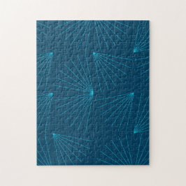 Blaues, modernes, einfaches helles Feierkonzept Puzzle