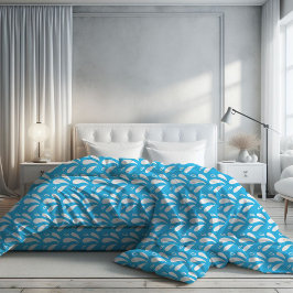 Blaues modernes Küstenwassermuster