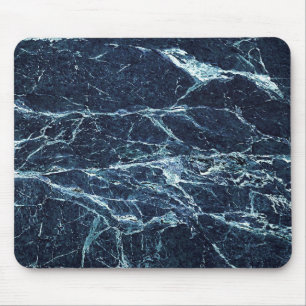 Blaues modernes Marmormuster Mousepad