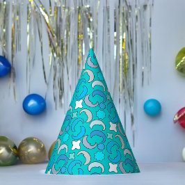 Blaues Mond-Wolkenmuster Partyhütchen