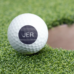 Blaues monogrammiertes Initial personalisierter Go Golfball