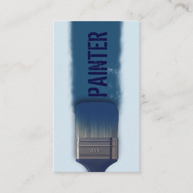 Blaues monotones der visitenkarte (Vorderseite)