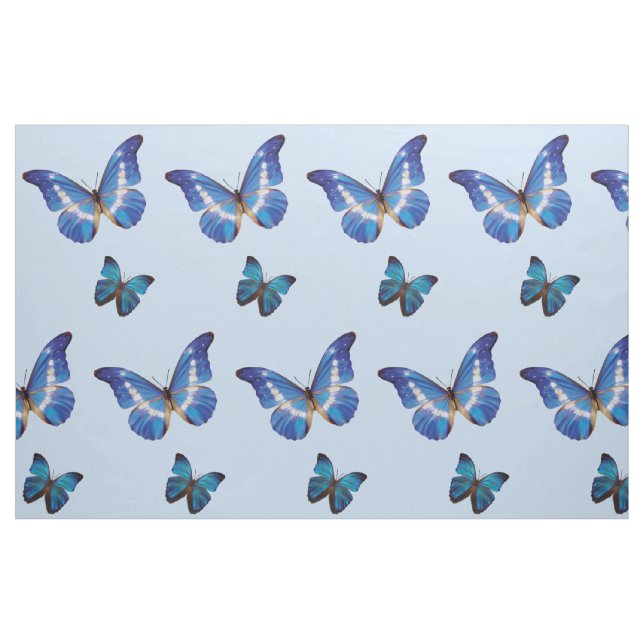 Blaues Morpho Schmetterlings-Gewebe Stoff (Fat Quarter (45,7 x 55,9 cm))