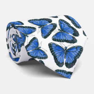 Blaues Morphon-Schmetterling-Muster Krawatte