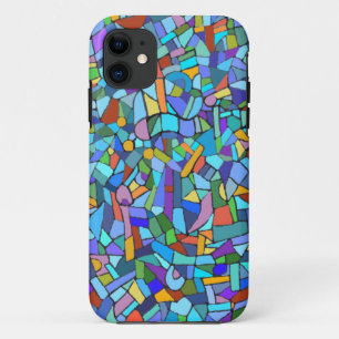 Blaues Mosaik-dekoratives Muster Case-Mate iPhone Hülle