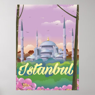 Blaues Moschee für Istanbul Poster