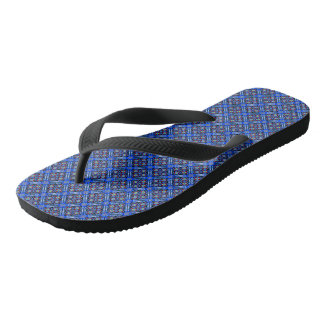 Blaues Muster Flip Flops