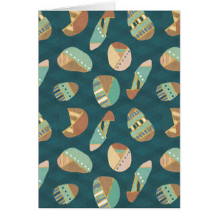 Blaues Muster Geo-Schritt- im Freien