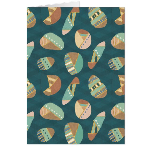 Blaues Muster Geo-Schritt-| im Freien (Vorne)