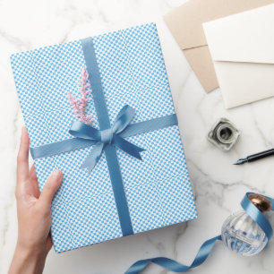 Blaues Muster Geschenkpapier