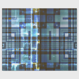 Blaues Muster Geschenkpapier
