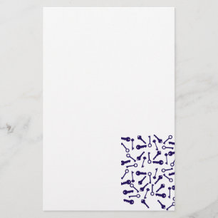 Blaues Musterprodukt Briefpapier