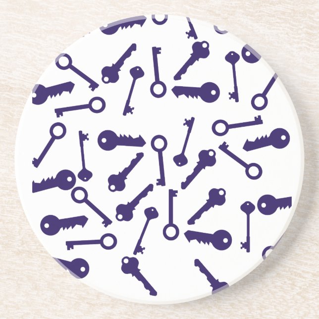 Blaues Musterprodukt Getränkeuntersetzer (Vorne)