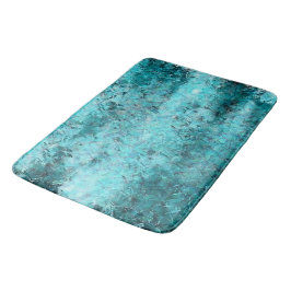 Blaues Neonpapier Badematte