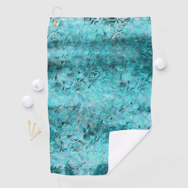 Blaues Neonpapier Golfhandtuch (Insitu)