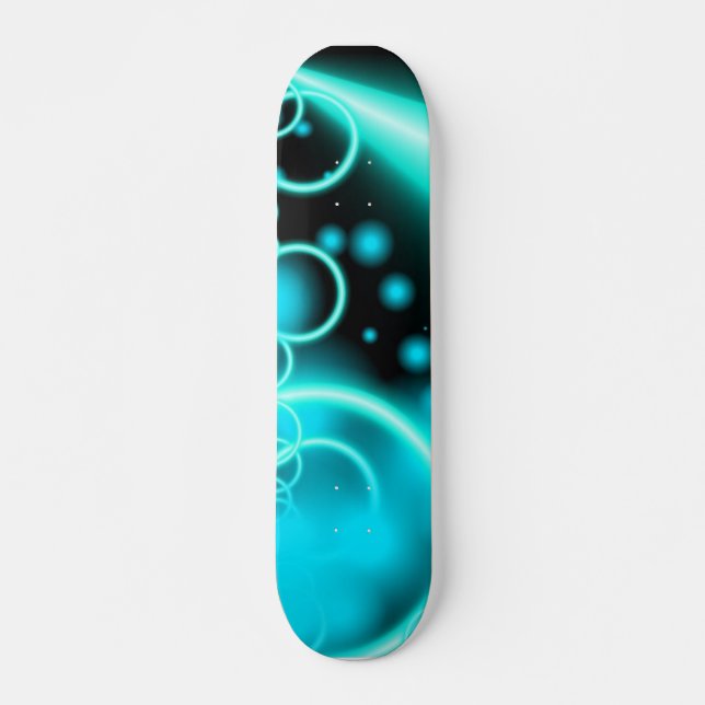 Blaues NeonSkateboard Skateboard (Vorne)