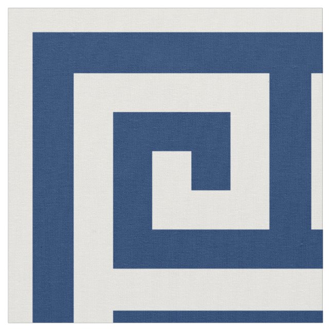 Blaues Neuling-Square-Muster für griechisches Schl Stoff (Nahaufnahme)